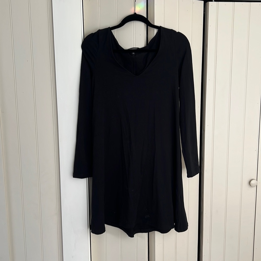 Express long sleeve swing dress